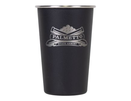 PSA Engraved Logo 16oz Stainless Steel Pint, Black