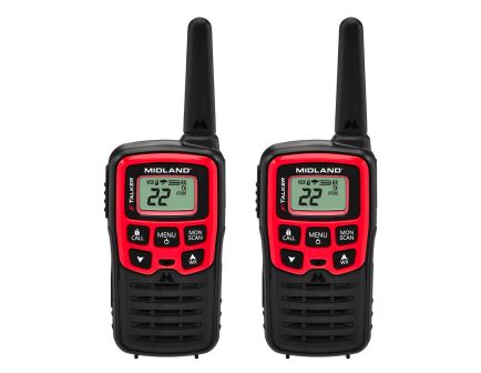 Midland X-TALKER Two Way Radios, Black/Red - T31VP