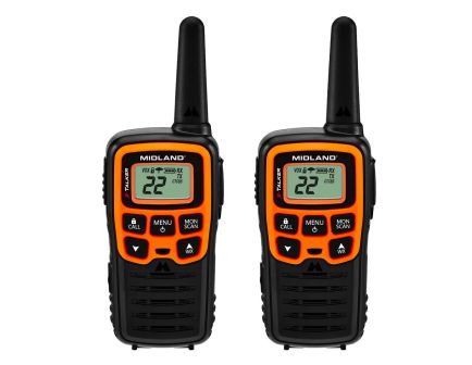 Midland X-Talker Two Way Radios, Black/Orange - T51VP3