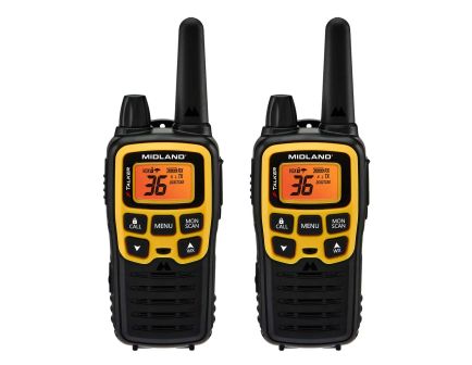 Midland X-TALKER Two Way Radios, Black/Yellow - T61VP3