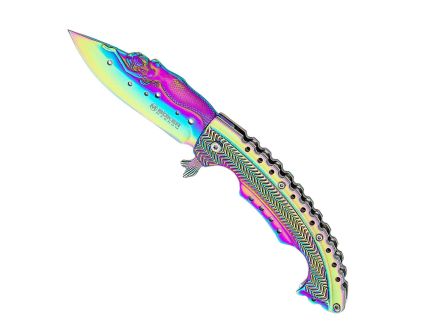 BOKER MAGNUM RAINBOW MERMAID FOLDING KNIFE - 01LG318