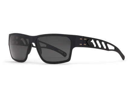 Gatorz Eyewear Delta M4 Polarized Smoke Polarized Black w/ Black Logo