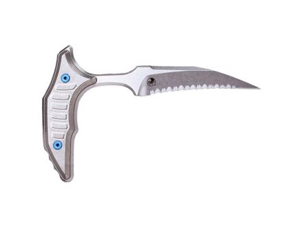 Microtech BEE Marfione Select Push Dagger, Titanium/Blue