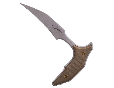 Microtech BEE Marfione Select Push Dagger Non-Serrated, Titanium/Bronze