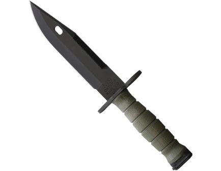 Ontario Knife Company M-9 Sawback Combat Knife Fixed Knife, OD Green
