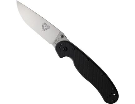 Ontario Knife Company RAT I Folding Knife, Black/Satin