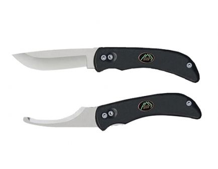 Outdoor Edge Knives SwingBlade Drop Point Fixed Blade Knife, 3.6" Skinning, 3.2" Gut - SB-10N