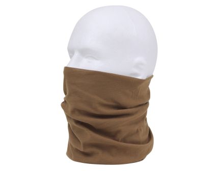Rothco Multi-Use Neck Gaiter And Face Covering Tactical Wrap - Coyote Brown