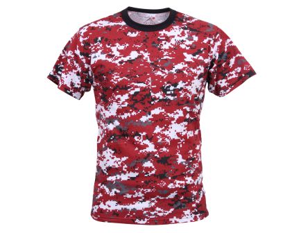 Rothco Digital Camo T-Shirt - Red Digital Camo, Small