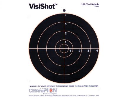 Champion VisiShot 8" Bullseye Target, 10 Pack - 45802