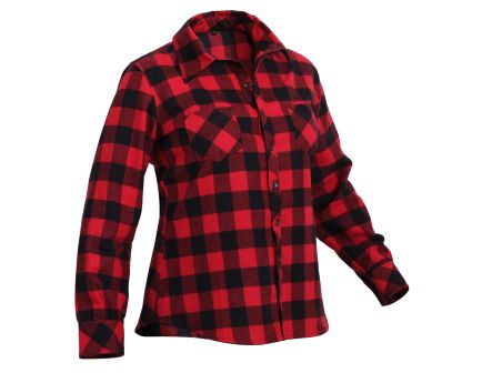 Rothco Womens Plaid Flannel Shirt - 2X-Large
