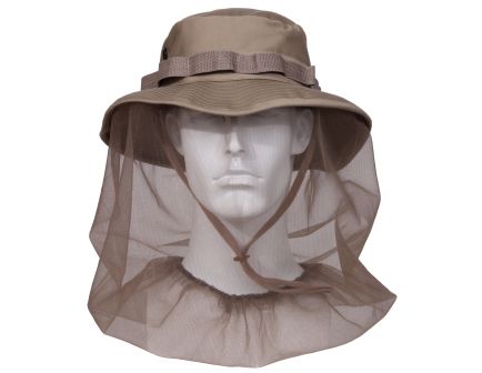 Rothco Boonie Hat With Mosquito Netting - Khaki, Head Size 8