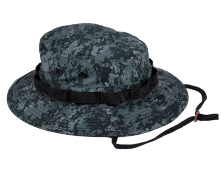 Rothco Digital Camo Boonie Hat - Midnight Digital Camo, Head Size 7 3-4