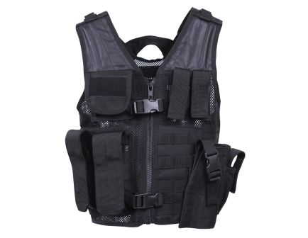 Rothco Kids Tactical Cross Draw Vest - Black
