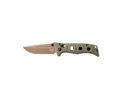 Benchmade Mini Adamas Folding Drop Point Knife, OD Green - 273FE-2