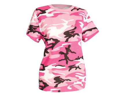Rothco Womens Long Length Camo T-Shirt - Pink Camo, 2X-Large