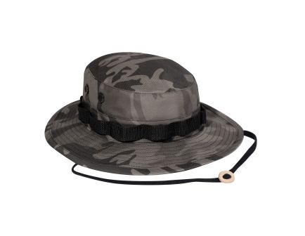 Rothco Camo Boonie Hat - Black Camo, Head Size 7 3-4