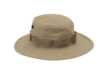 Rothco 100 Cotton Rip-Stop Boonie Hat - Khaki, Head Size 7 3-4