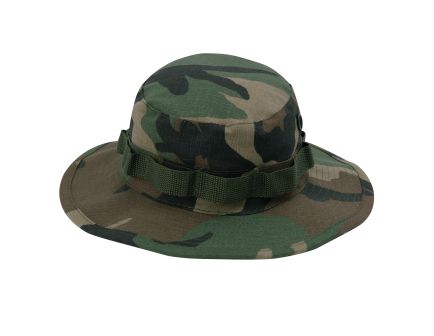 Rothco 100 Cotton Rip-Stop Boonie Hat - Woodland Camo, Head Size 7 3-4