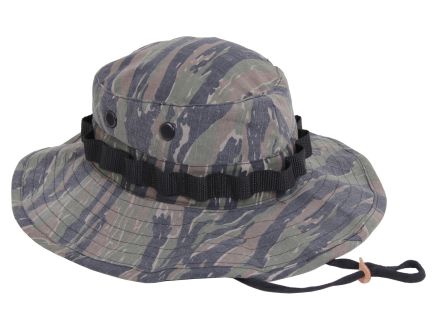 Rothco Vintage Vietnam Style Boonie Hat - Tiger Stripe Camo, Head Size 7 3-4