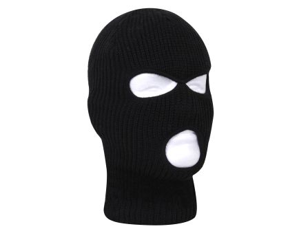 Rothco Fine Knit Three Hole Facemask - Black