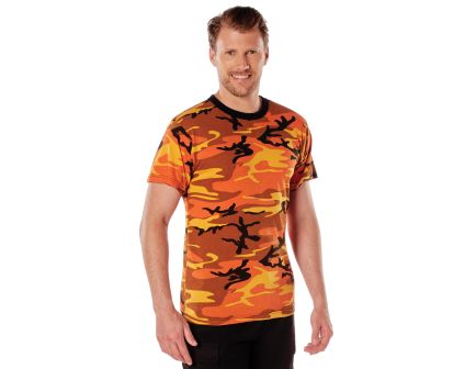 Rothco Camo T-Shirt - Savage Orange Camo, 3X-Large