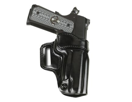 Galco Avenger Kimber 1911 OWB Holster RH - Black Leather, Elegant and Functional for Secure Carry - AV212RB