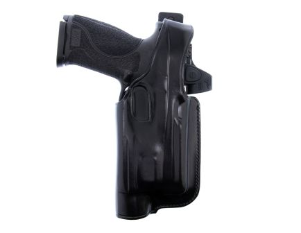 Galco Halo Glock Gen 3-5 G19 OWB Holster RH - Black Leather, Classic Design for Reliable and Comfortable Open Carry - HLO226RB
