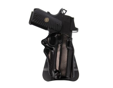 Galco Speed Master 2.0 Springfield Hellcat OWB Holster RH - Black Leather, Premium Protection and Comfortable Open Carry - SM2-892RB