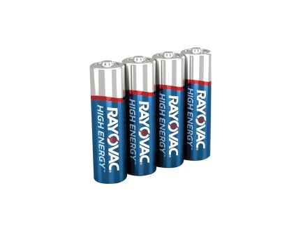 Rayovac High Energy AA Alkaline Battery - 1.5 V/2700 mAh, Trusted Battery Brand - 815-6F