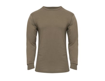 Rothco Long Sleeve Solid T-Shirt - Brown, 3X-Large