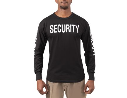 Rothco Long Sleeve Two-Sided Security T-Shirt - 3X-Large