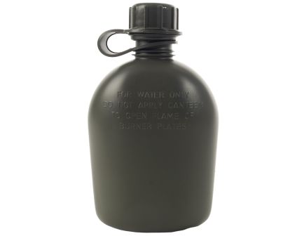 Genuine G.I. 3 Piece 1 Quart Plastic Canteen - Olive Drab
