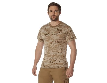Rothco Camo 100 Cotton T-Shirt - Desert Digital Camo, 3X-Large