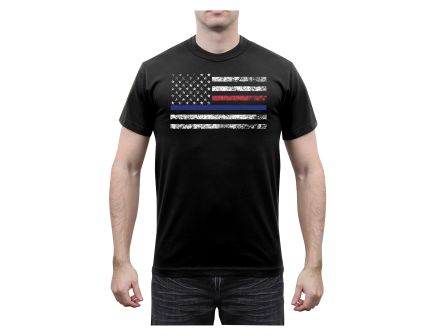Rothco Thin Blue Line & Thin Red Line T-shirt