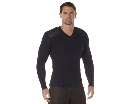 Rothco G.I. Style Acrylic V-Neck Sweater - Navy Blue, 5X-Large