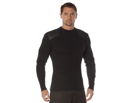 Rothco Acrylic Commando Sweater - Black, 6X-Large