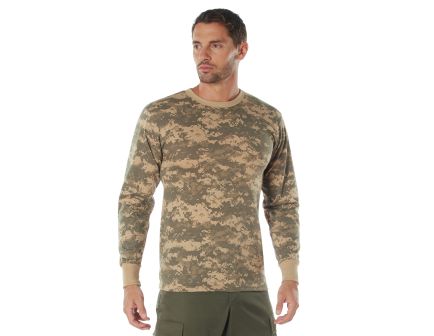 Rothco Long Sleeve Digital Camo T-Shirt - Acu Digital Camo, 4X-Large