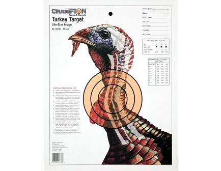 Champion Life-Size Turkey Shotgun Target, 12 Pack - 45750