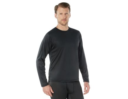 Rothco Gen III Silk Weight Underwear Top - Black, X-Small