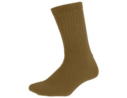 Rothco Athletic Crew Socks - Coyote Brown, 10 - 13