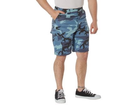Rothco Colored Camo Bdu Shorts - Sky Blue Camo, 2X-Large