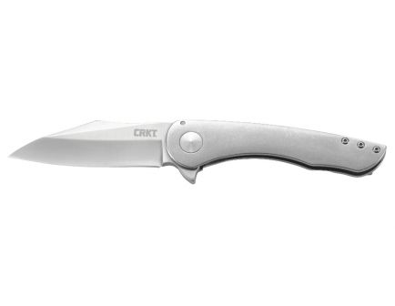 CRKT Jettison™ Folding Knife with Stonewash Stainless Steel Handle