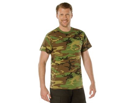 Rothco Woodland Camo T-Shirt With Pocket