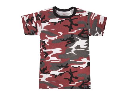 Rothco Kids Camo T-Shirt - Red Camo, X-Small