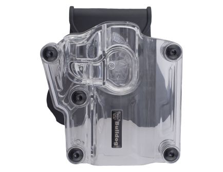 Bulldog Cases Max Multi-Fit OWB Holster RH Polymer Clear - Versatile Fit for Multiple Firearms - MX-002