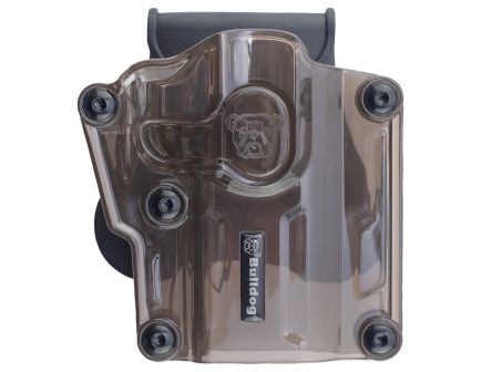Bulldog Cases Max Multi-Fit OWB Holster RH Polymer Smoke Brown - Secure and Adjustable Holster - MX-003