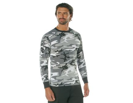 Rothco Long Sleeve Color Camo T-Shirt - City Camo, 2X-Large