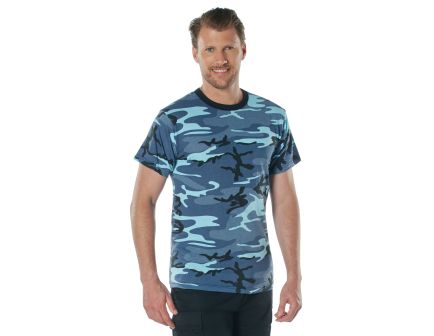 Rothco Camo T-Shirt - Sky Blue Camo, X-Large