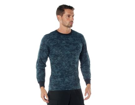 Rothco Long Sleeve Digital Camo T-Shirt - Midnight Digital Camo, 3X-Large